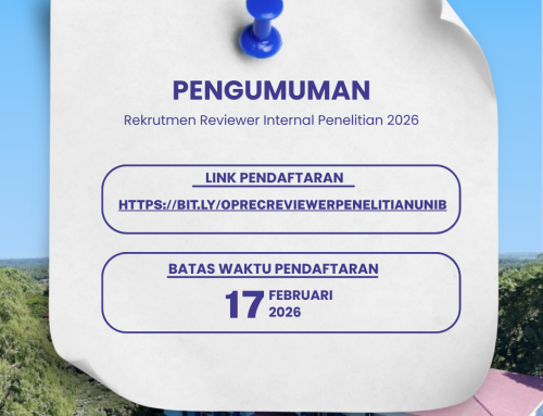 [PENGUMUMAN] REKRUTMEN REVIEWER INTERNAL
